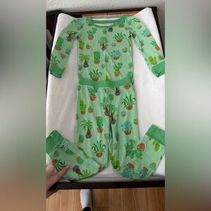 Little Sleepies Succulent Love Long Sleeve Pants Set 3T VGUC/PLAY